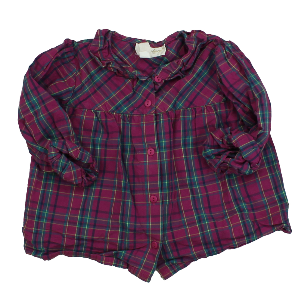 Strausburg Girls Purple | Green Blouse size: 2T